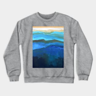 Abstract Mountain Range by Robert Phelps Crewneck Sweatshirt